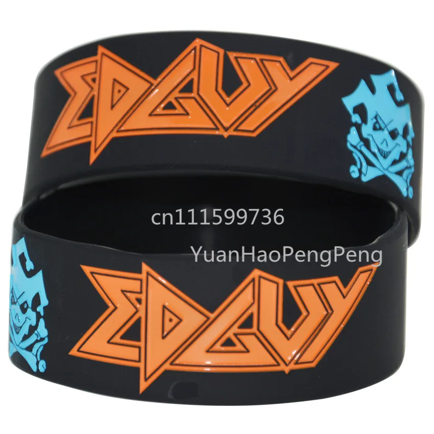 1 шт Edguy художественный рок браслет силиконовый черный цвет браслет|Браслеты| |