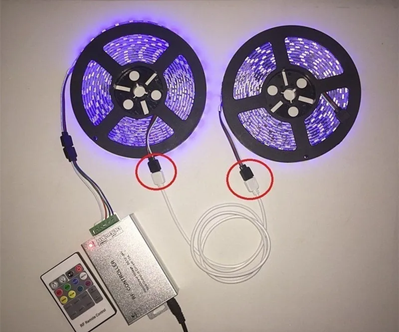 Светодиодный Удлинительный кабель 4 контактный светодиодный светильник RGB 5050