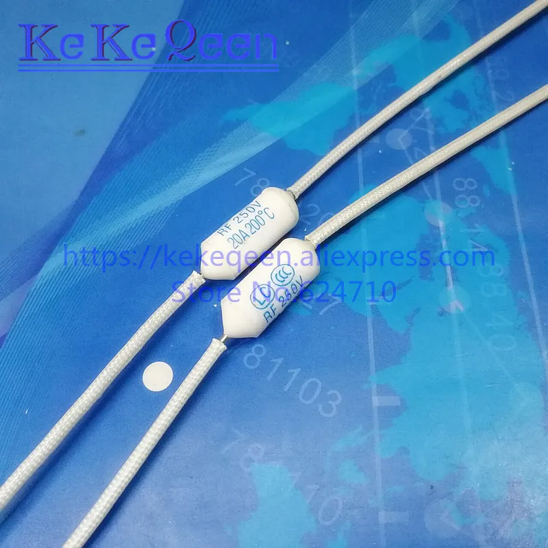 10 шт./лот 10A/15A/20A 250V 200C 200 градусов RF RF200 керамический температурный предохранитель