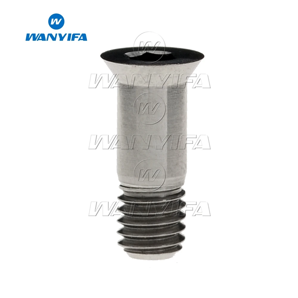 Titanium Wanyifa M5x14.5mm задний переключатель передач велосипедный жокейский Винт С Титановым болтом MTB велосипед направляющий ролик - Цвет: Titanium