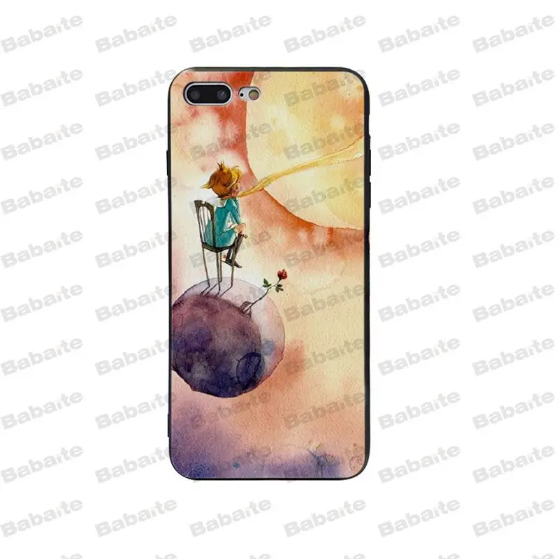 Мягкий резиновый чехол для телефона Babaite The little prince and the fox Apple iPhone5 5S SE 6 6S 7 8 Plus X XS MAX