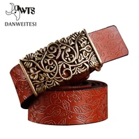 dwts 2019 new ceinture femme belt hand real leather woven strap needle buckle casual style luxury female casual women belts