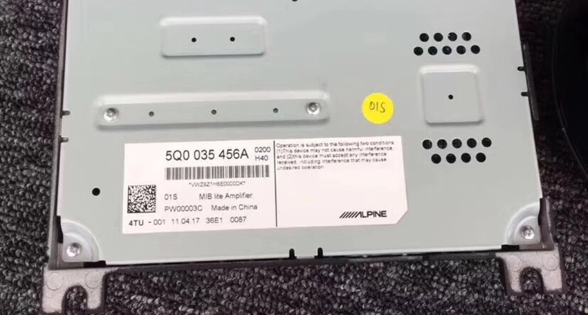 MIB Lite усилитель для VW Golf 7 Dynaudio усилитель 5Q0 035 456A 5Q0 035 456 A