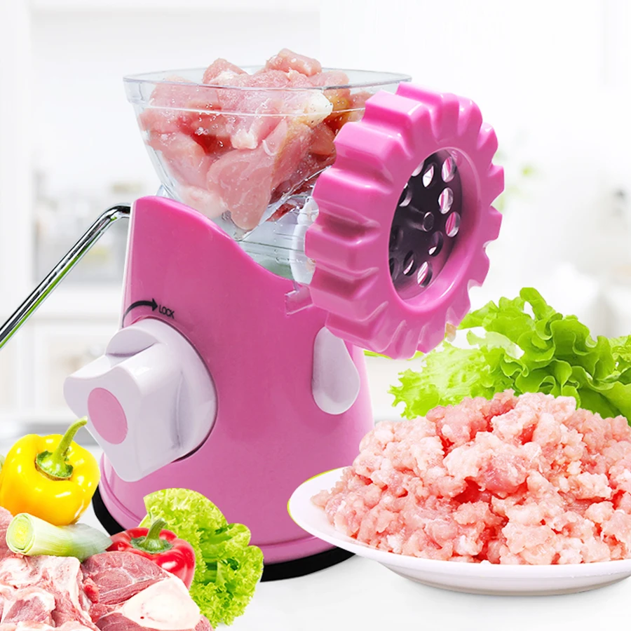Многофункциональный Кухня ручной шлифовальный аппарат для мяса мясорубки 3-в-1 колбасная машина лапшерезка терка для овощей измельчитель мяса Еда процессор
