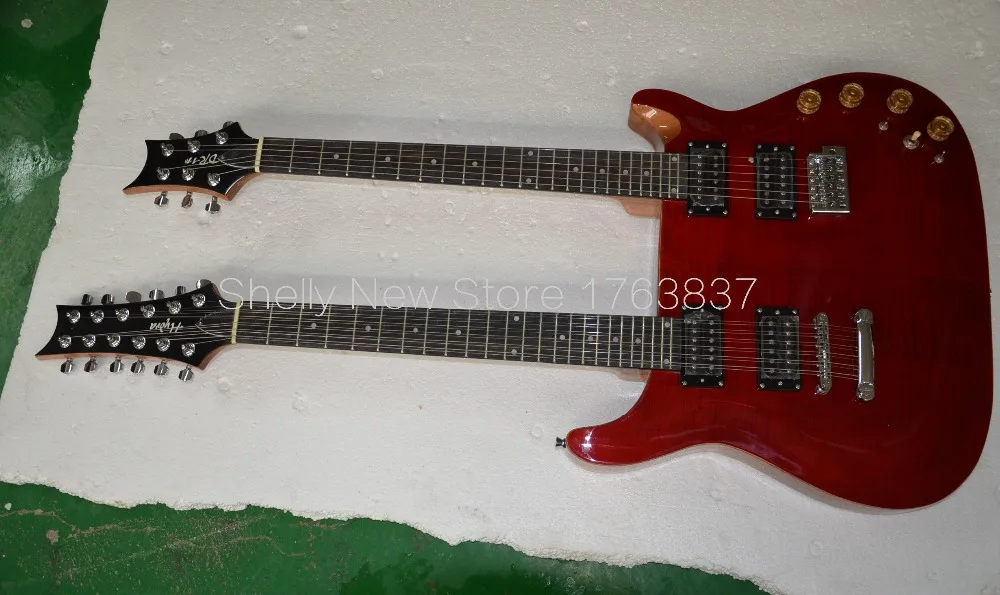 Новый магазин Шелли Заводская изготовленная на заказ красная 12-струнная