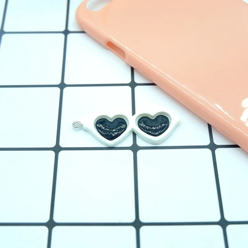 2 Смола очки солнцезащитные очки Подвески для DIY украшения ожерелье серьги брелок для изготовления украшений вручную украшения мини - Окраска металла: 2