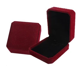 Dark-Red Jewelry Box Свадебные обручальные кольца коробка для сережек ожерелье браслет Ювелирные изделия Чехол на День святого Валентина подарочная упаковка 10 цветов - Цвет: Dark-Red Jewelry Box