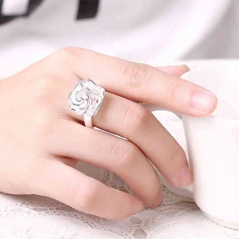 KITEAL Горячая продажа посеребренные Размеры 7 8 духи женские свадебные кольца