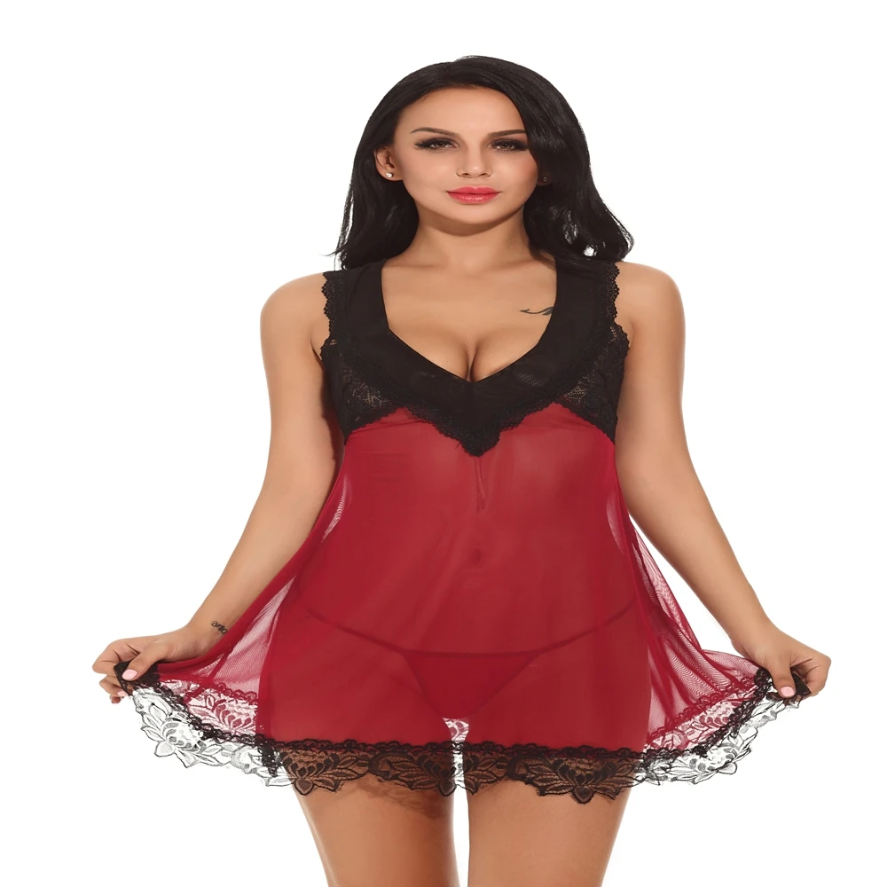 Женское кружевное порно-платье эротическое нижнее белье одежда для сна женское