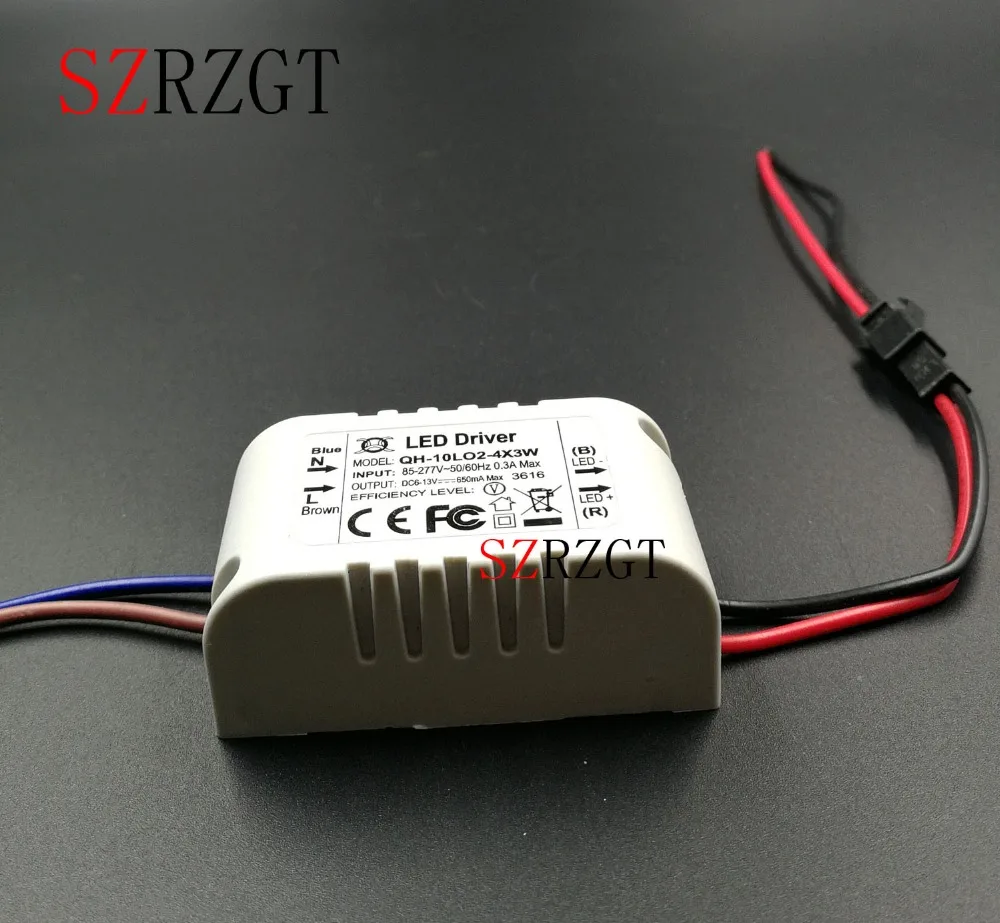 5 шт. 10 Вт AC85-277V светодиодный драйвер 2-4x3W 600mA DC6-13V Светодиодный источник питания постоянный ток потолочный светильник