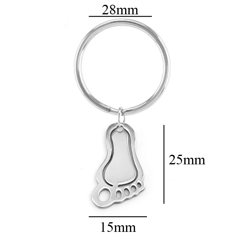 Подвеска для ног подвеска 28 мм соединение металлическое кольцо ключей брелок