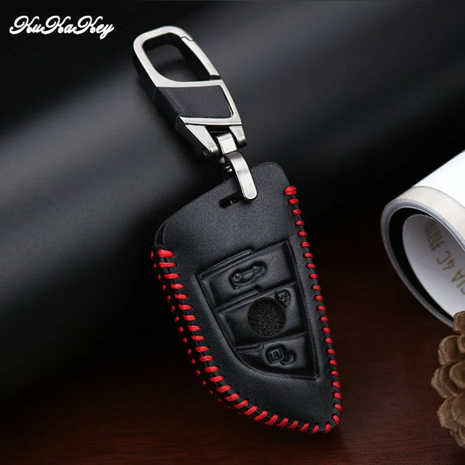 Чехол для ключей BMW F15 X5 X6 2014 2015 2016 из натуральной кожи|smart key case|case for bmw keykey case |