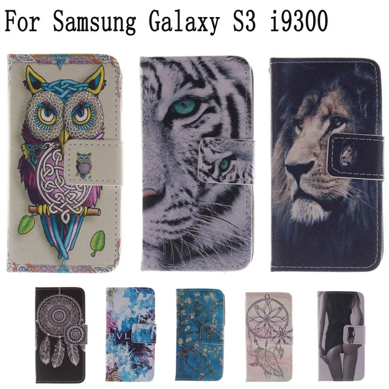 Чехол книжка для телефона из искусственной кожи + подставка и держатель карт Samsung