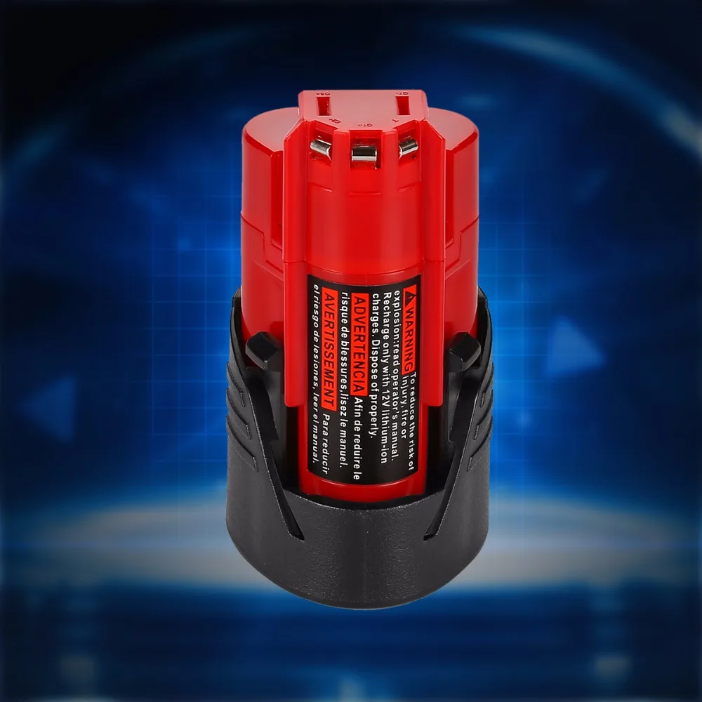 Литий ионный аккумулятор для электроинструментов 2000 мАч 12 В Milwaukee 48 11 2401 2402 2411 M12 XC
