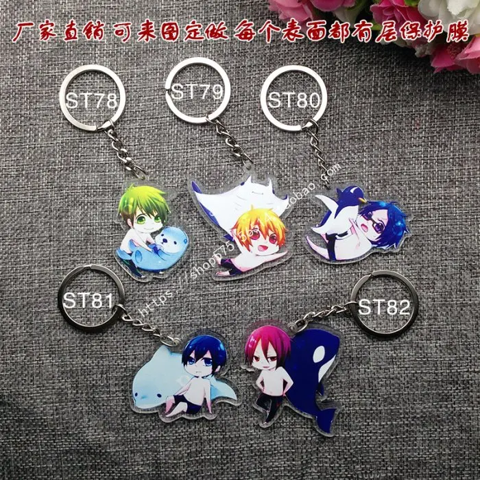 1 шт. аниме бесплатно! Iwatobi плавательный клуб Nanase Makoto Rin Хадзуки Нагиса Рей