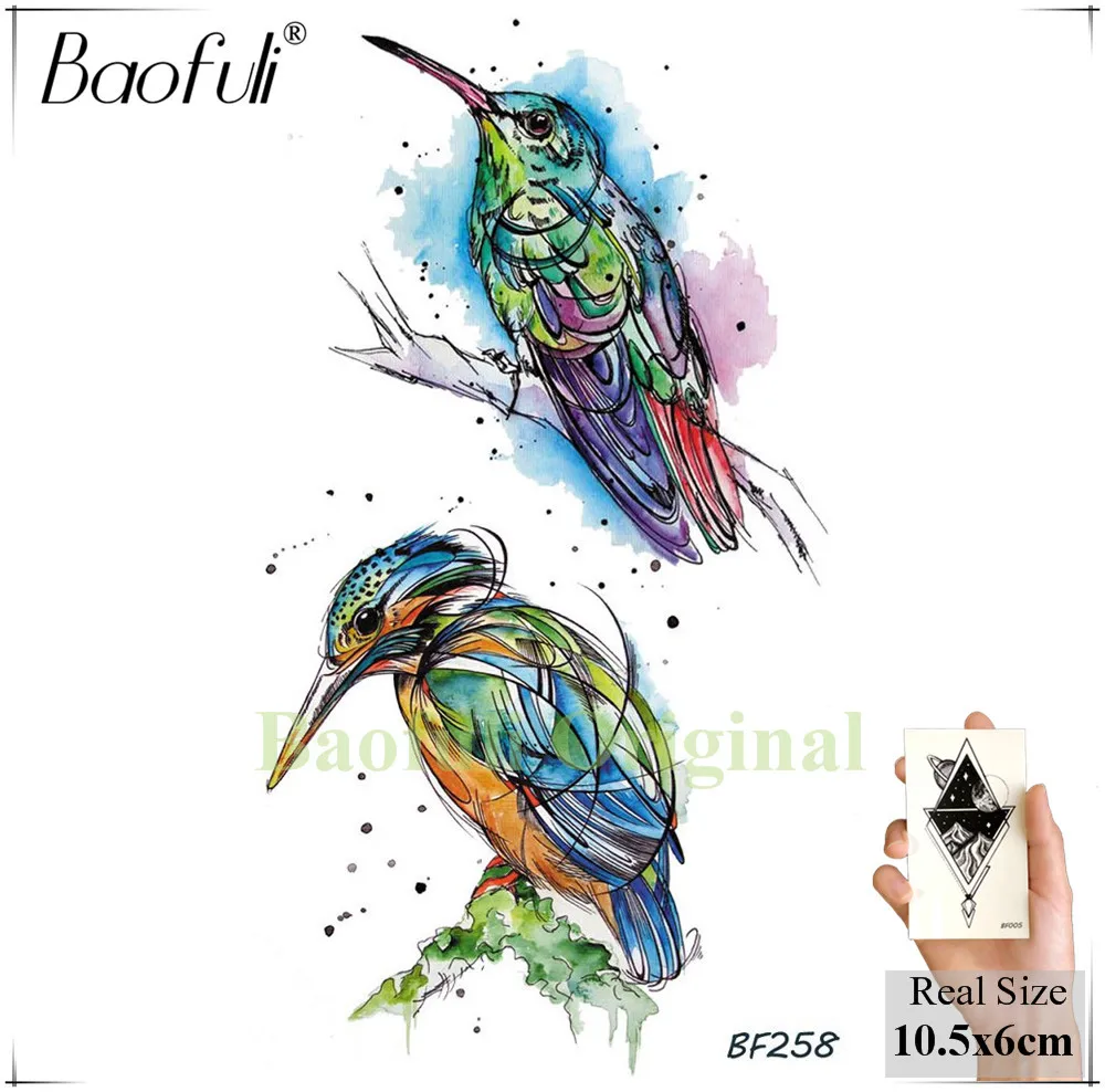 BAOFULI Galaxy астронавт временная татуировка Мужская боди арт черные геометрические