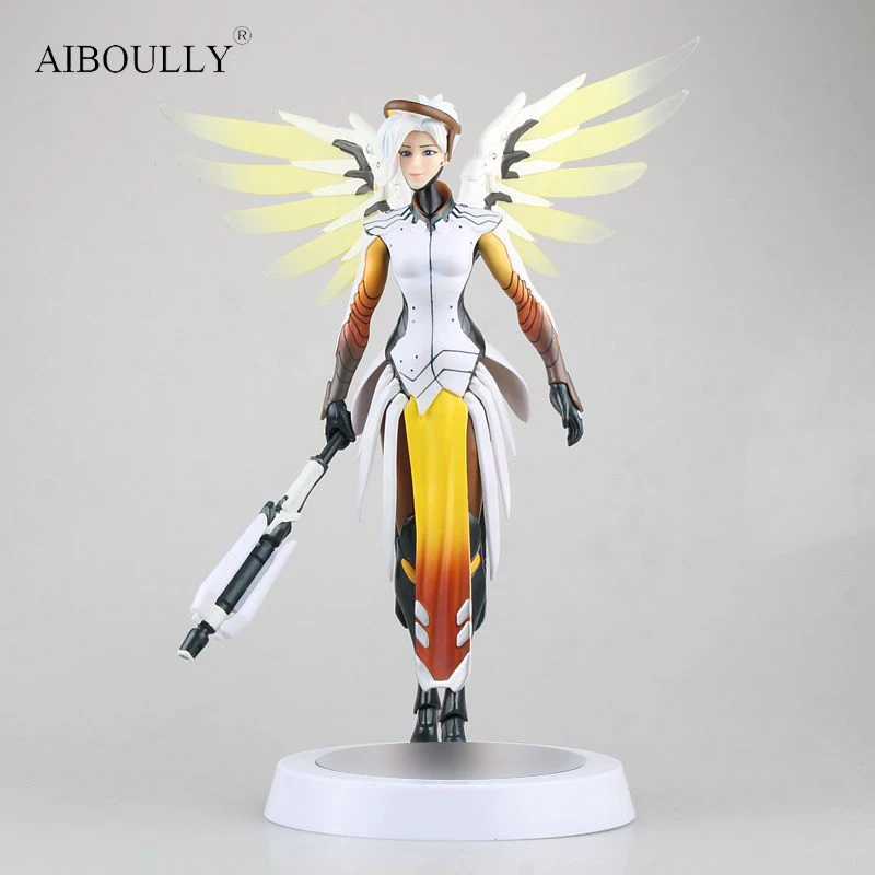 Экшн фигурка OW Mercy модель kinderen Speelgoed Geschenken Collectie Tracer ПВХ 30 см игровая фигура|action