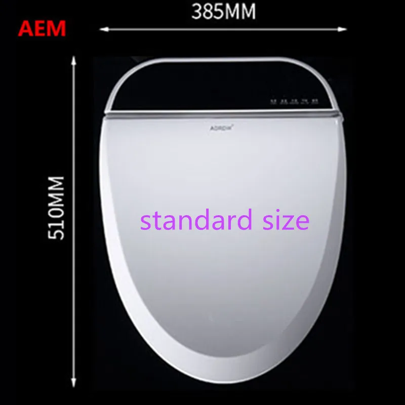 standard size Умный сиденье для унитаза с подогревом Smart биде крышка WC sitсветодио дный Z LED удлиненные Туалет Автоматическая Крышка туалета Детские обучение сидеть Отопление - Цвет: standard size