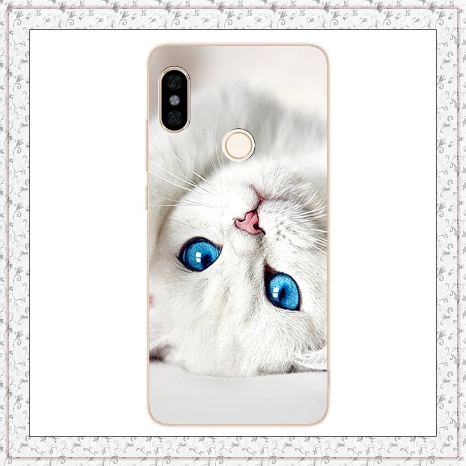 white cat Силиконовый чехол для Xiaomi Redmi Note 5, чехол 5,99 дюйма, классный чехол с изображением животных для Xiomi Redmi Note 5 pro, чехол для телефона Note5, чехол s - Цвет: white cat