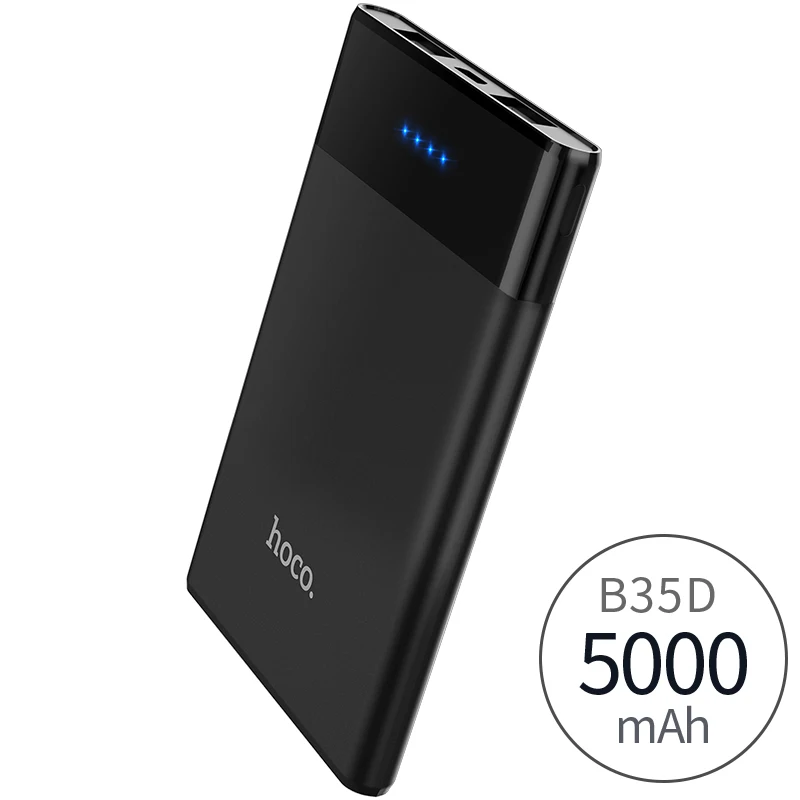 5000 mAh HOCO внешний аккумулятор, портативная зарядка, внешний аккумулятор, тонкий, 10000 мА/ч, Мобильный Внешний аккумулятор, зарядное устройство для телефона iPhone X, Xiaomi 9, 30000 мА/ч - Цвет: 5000 mAh