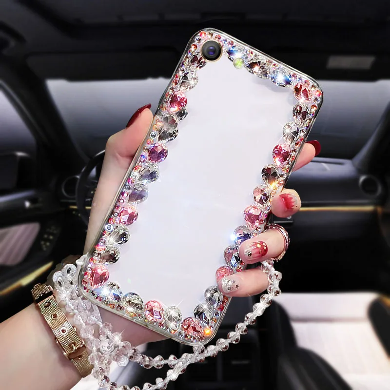 Mobile Phone Shell With Diamonds To Send White Beads For oppo A39 Personalized Simple Hard ultra-thin | Мобильные телефоны и