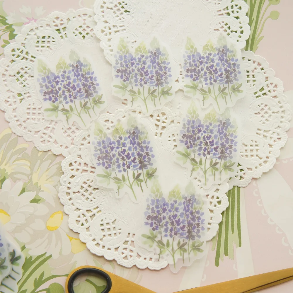 30 шт. DIY светло фиолетовая полупрозрачная бумага для дизайна цветов гиацинта как