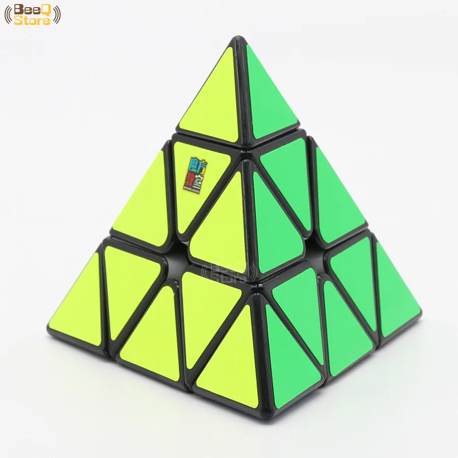 Mofangjiaoshi 3x3x3 MF Пирамида волшебный куб головоломка на скорость Moyupyraminx magico Cubo черный Stickerless образовательный мозговой Тизер Игрушка - Цвет: Black