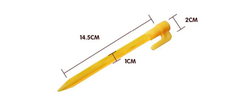 200 шт в наборе 14 5 см открытый тент пластиковый гвоздь Сверхлегкий наземный штифт