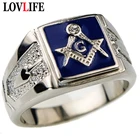Винтажное мужское кольцо из сплава в стиле панк AG, серебряное кольцо с эпоксидной смолой, оптовая продажа, винтажное ювелирное изделие