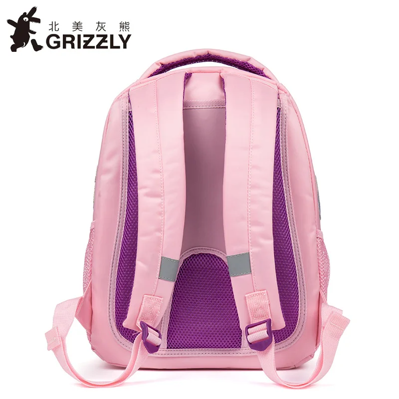 GRIZZLY Детский рюкзак для девочек школьная сумка с рисунком милого кролика