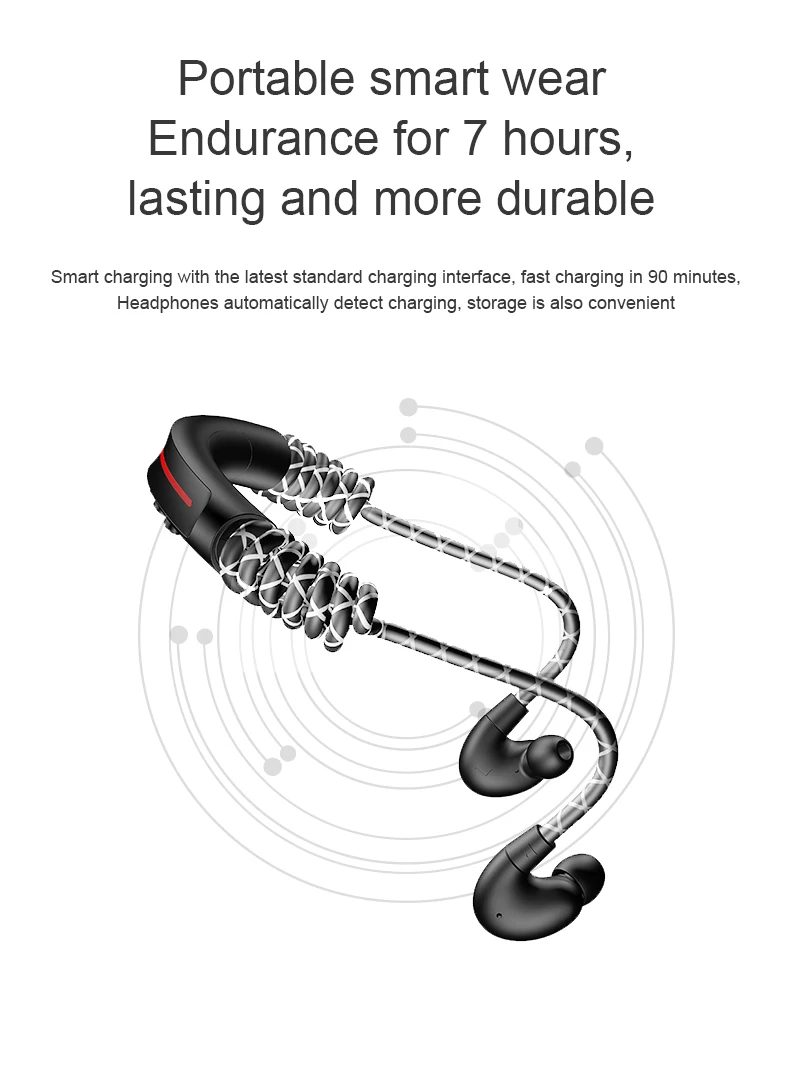 BS137 bluetooth наушники Born для спорта Бег беспроводной bluetooth 5,0 наушники гарнитура с микрофоном шейным ремешком