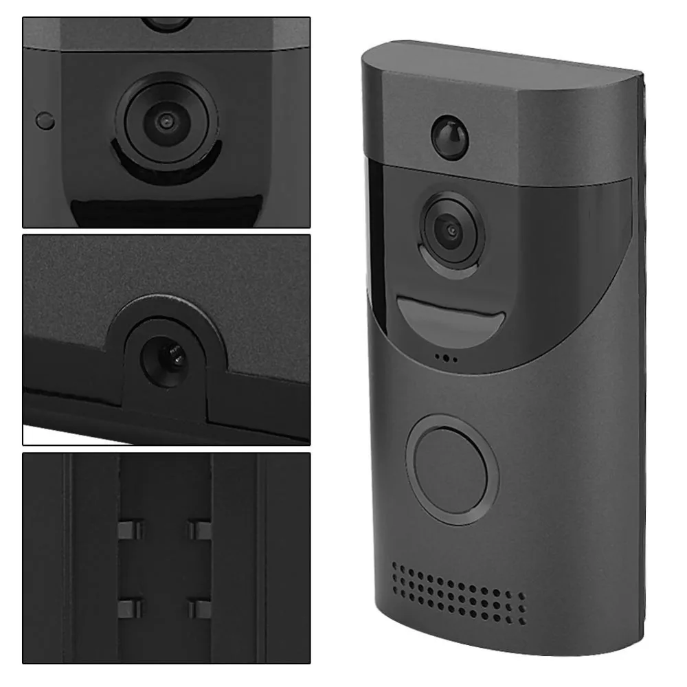 Беспроводной WiFi умный дверной звонок видеодомофон PIR ИК Ночное Видение для