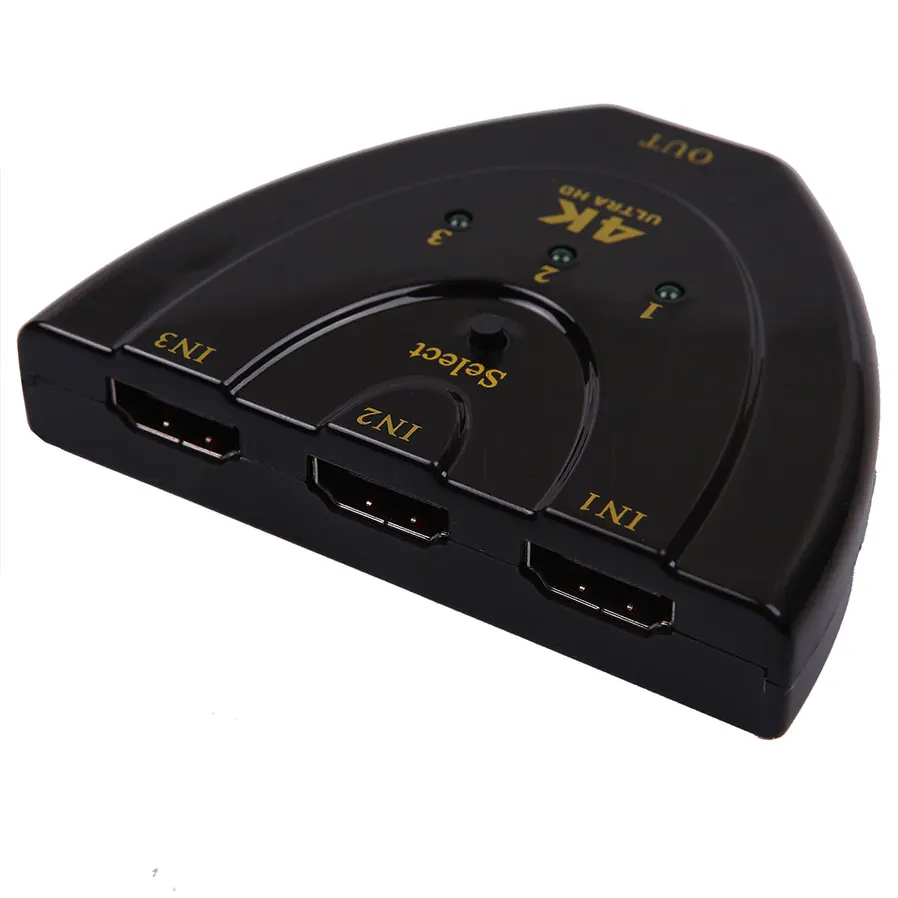 HDMI совместимый 4K сплиттер коммутатор * 2K 3D Mini 3 порта 1.4b для ПК и ноутбука|4k splitter|hdmi