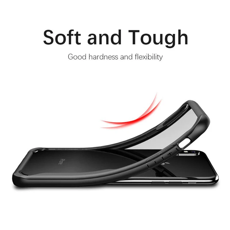 Luxury Soft TPU Clear Phone Case For iPhone X XR XS Max Transparent Ultra Thin Slim Coque Back Cover |