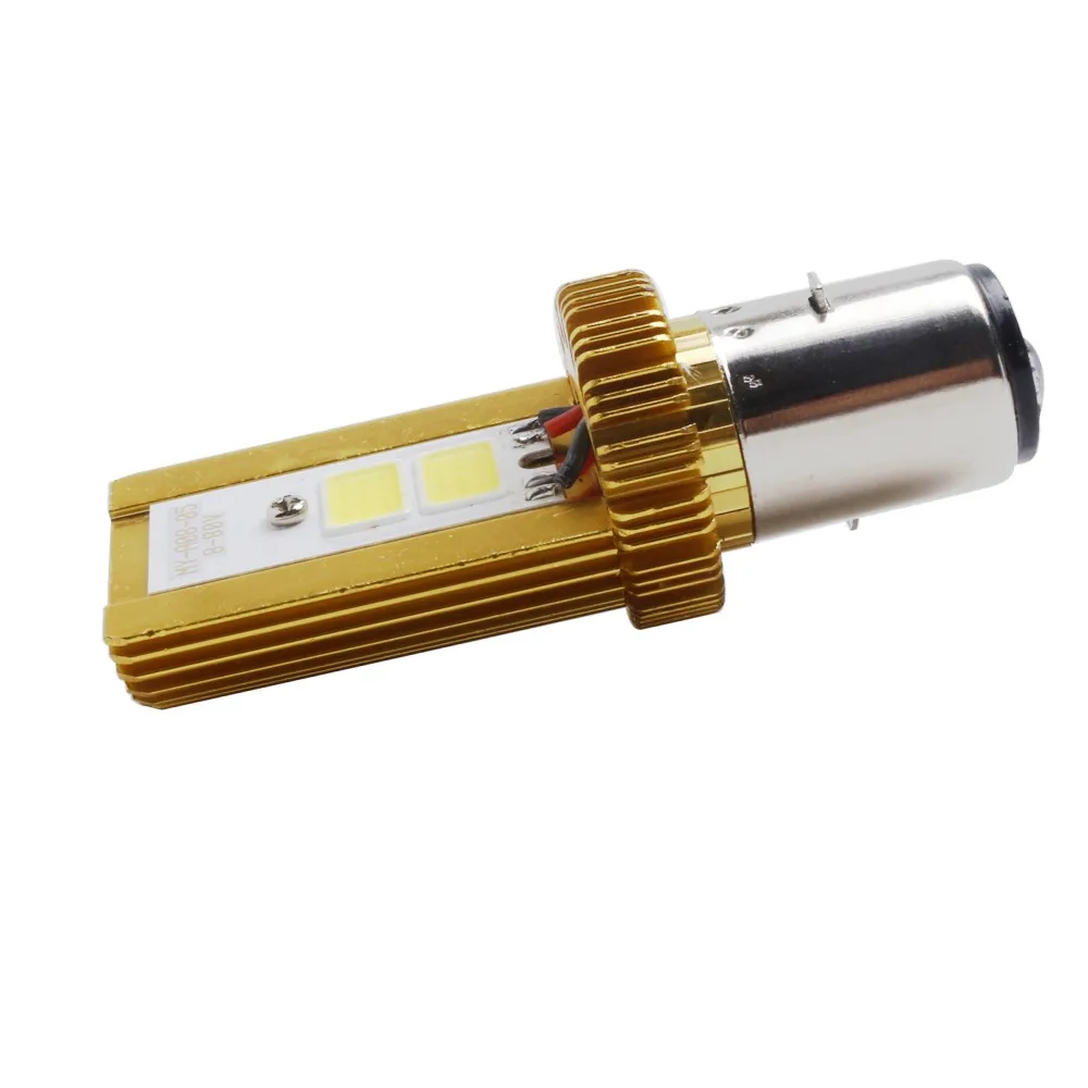 MGTB LIGHT BA20D H6 Светодиодный мотоциклетный фарштат DC 6V~80V 6W 800LM 6000K Фара мотоцикла COB Аксессуар скутера Лампа головного освещения мотоцикла.