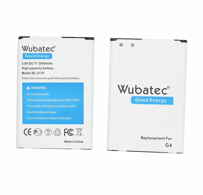 Wubatec Оригинал 1x3000 мАч BL 51YF G4 батарея для LG H810 H812 H811 H815 H818 US991 LS991 VS986 VS999 F500 F500L F500K