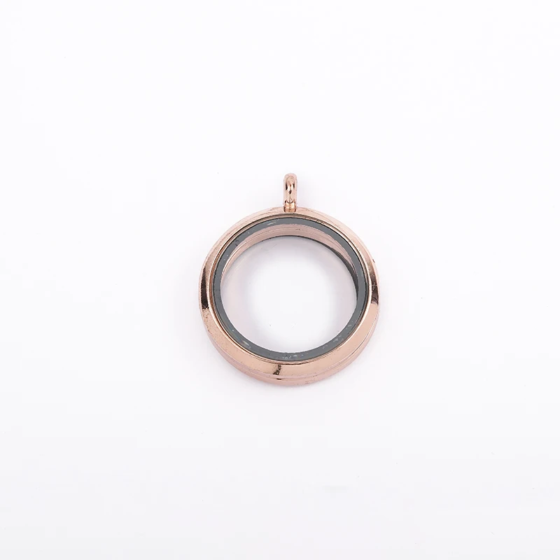 30mm rose gold 28 стилей 30 мм Серебряный Круглый Овальный плавающий медальон с подвесками из цинкового сплава Магнитный Серебряный стеклянный круглый плавающий медальон с цепочкой - Окраска металла: 30mm rose gold