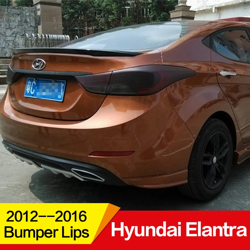 Использование для hyundai Elantra Avante бампер губы 2012- Комплект кузова спойлер спортивные аксессуары защита переднего и заднего бампера