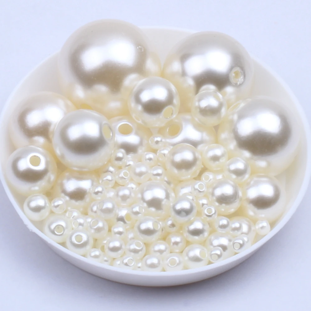 Ювелирные изделия с искусственным жемчугом аксессуары смоляные круглые цвета