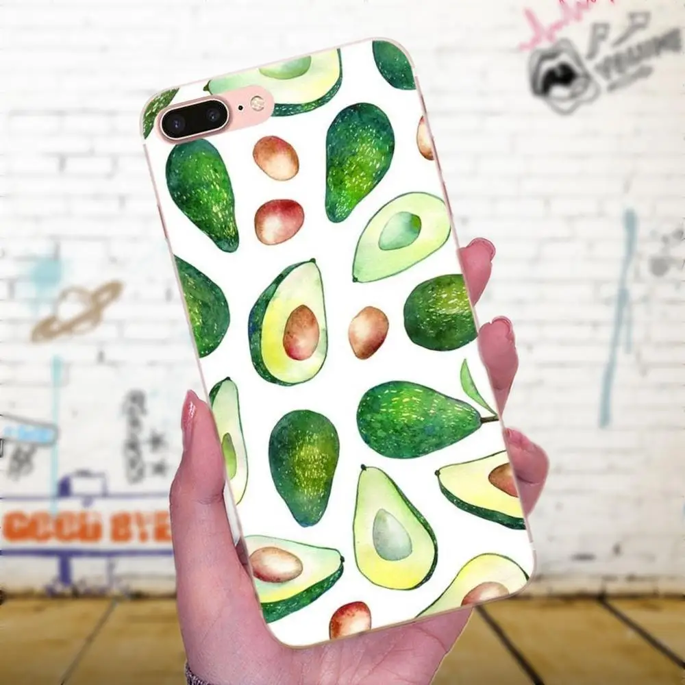 Авокадо еда Diy Красочные для Galaxy A3 A5 A7 On5 On7 2015 2016 2017 Grand Alpha G850 Core2 Prime S2 I9082 ТПУ
