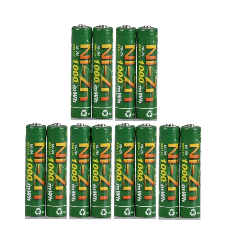 

12Pcs 1000MWH NiZn 1.6V AAA Rechargeable Battery batteries