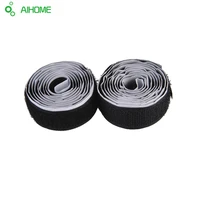 2 rolls strong self adhesive hook loop tape fastener sticky 1m 3ft blackwhite