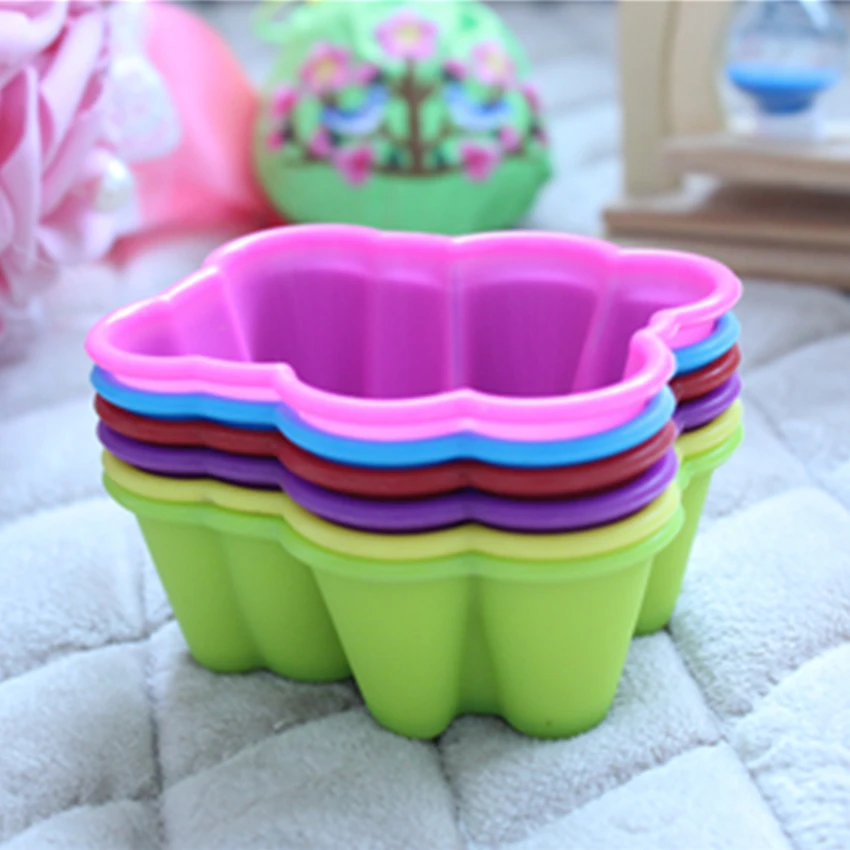Новинка 6 шт. силиконовая чашка для торта с медведем инструмент формы выпечки