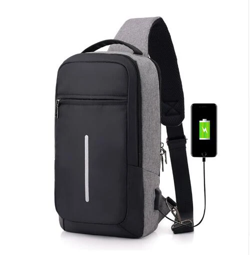 Мужской и женский рюкзак SOFIE мужской из ткани Оксфорд с usb кабелем зарядным портом