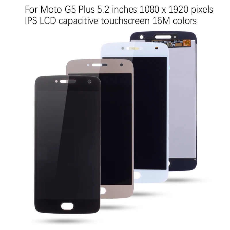 ЖК-дисплей 5 2 дюйма для Motorola Moto G5 Plus XT1686 XT1681 XT1683 сенсорный экран с дигитайзером XT1676