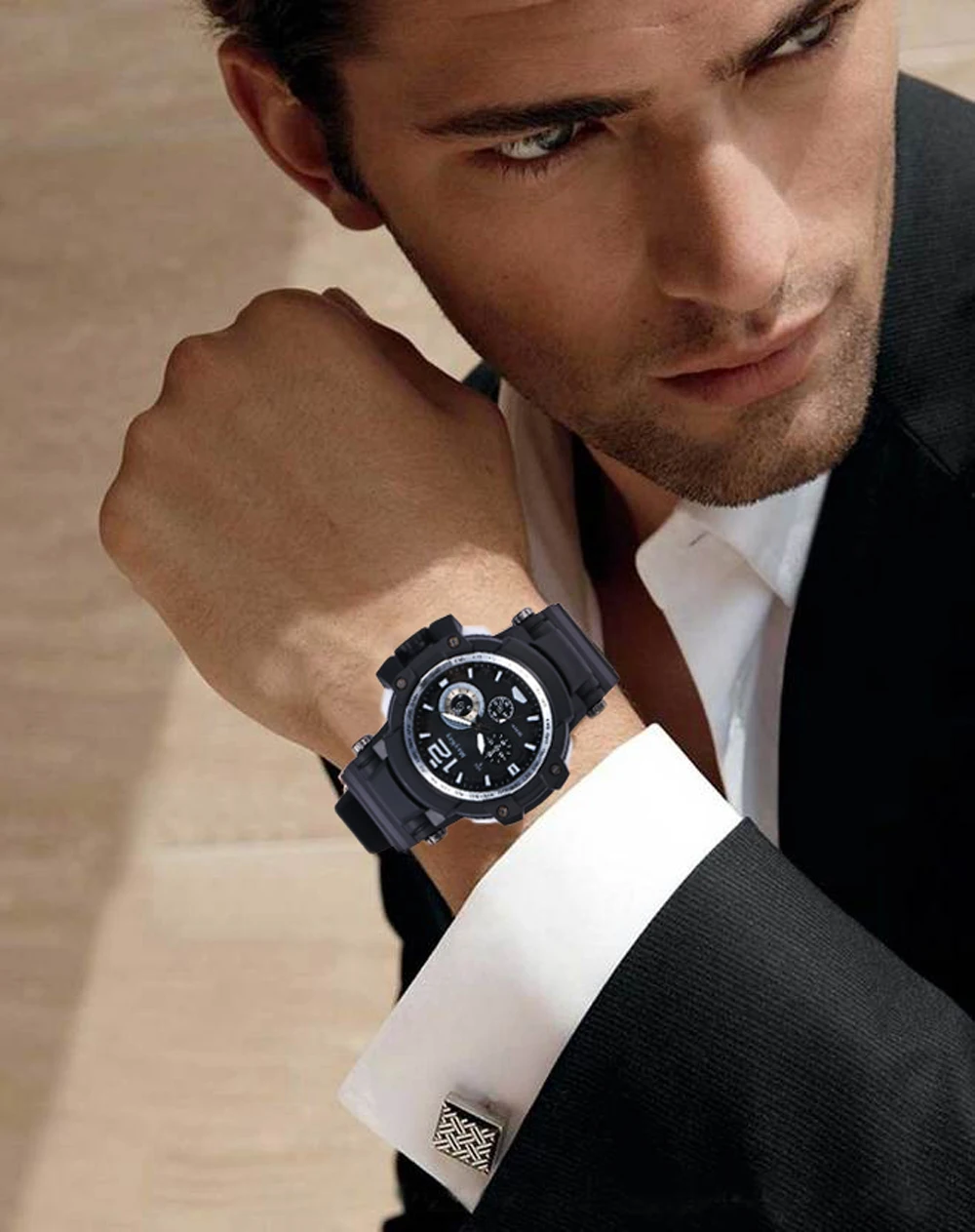 2019 мужские часы Топ Бренд роскошные военные спортивные кварцевые Бизнес Мужские