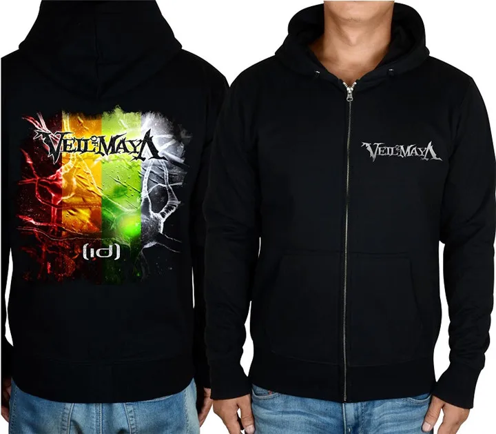 11 видов стилей на молнии Sudadera вуаль Майя пуловер хлопковая футболка в роковом