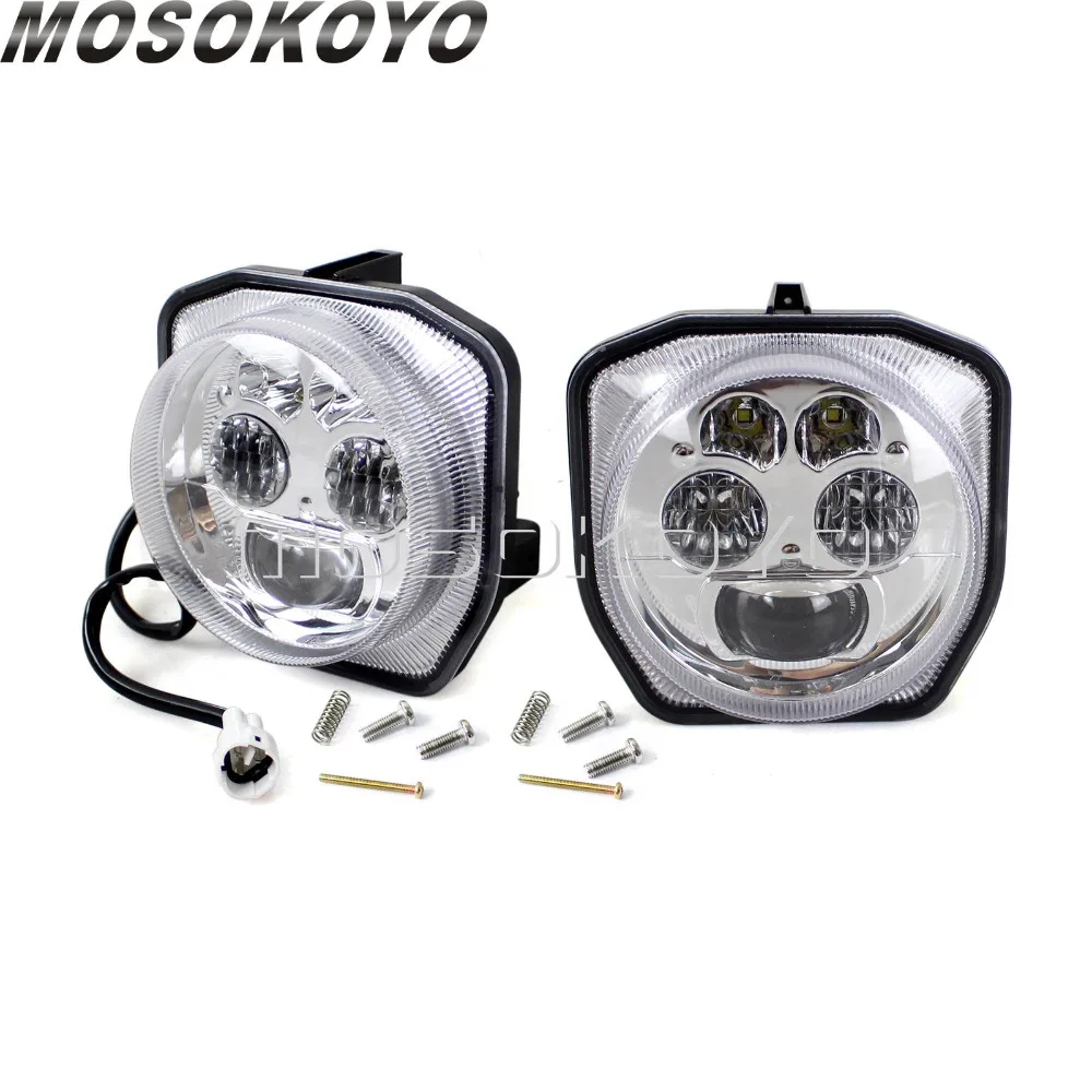 2 шт. светодиодные хромированные фары для квадроциклов| |