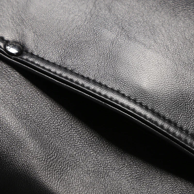 Весенние мужские кожаные куртки из овчины мужская кожаная куртка натуральной