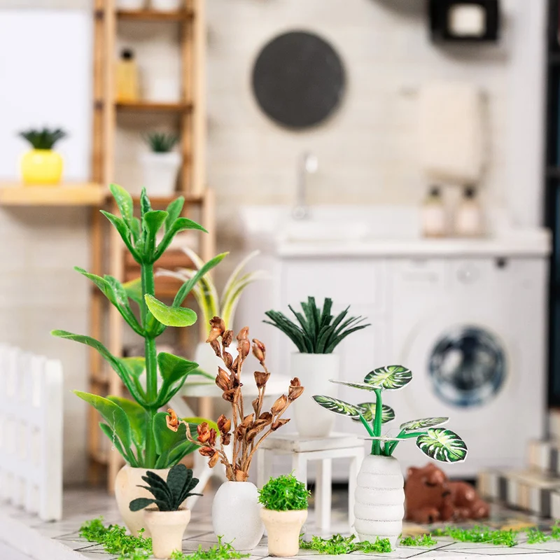 Кукольный дом мебель миниатюрный кукольный домик DIY комната собранная модель